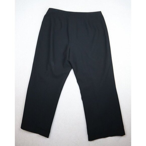 JONES NEW YORK - WOMEN'S BLACK FULLY LINED CROPPED DRESS PANTS - SIZE 16 SHORT - Picture 12 of 12